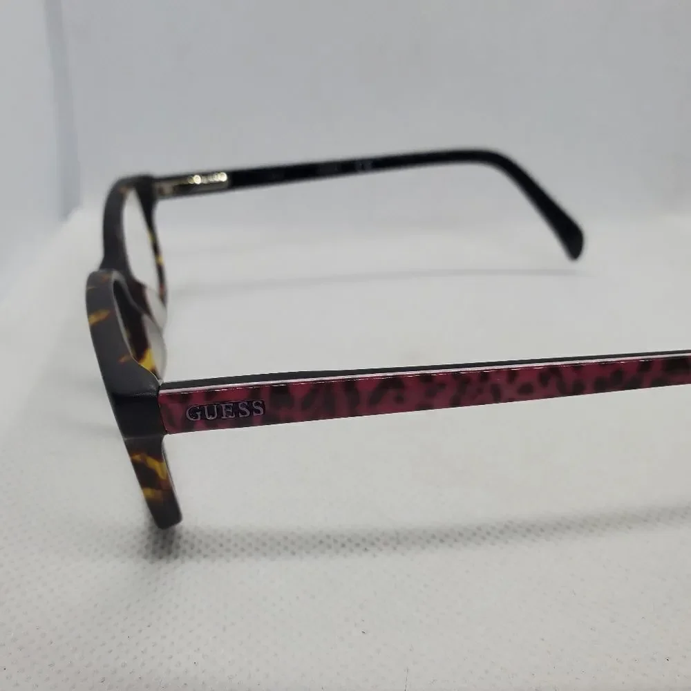 Guess Brown & Pink Tortoiseshell Prescription Glasses Frames